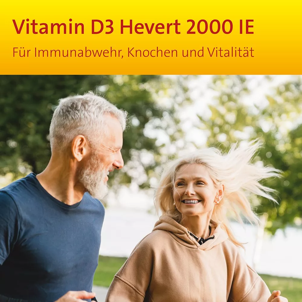 Vitamin D3 Hevert 2000 IE für Immunabwehr, Knochen & Vitalität
